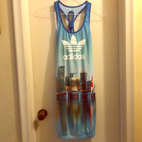 adidas Dresses & Skirts - Adidas originals Miami cityscape dress